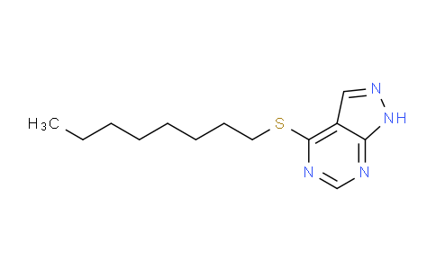 CAS No. 5470-56-4, 4-(Octylthio)-1H-pyrazolo[3,4-d]pyrimidine