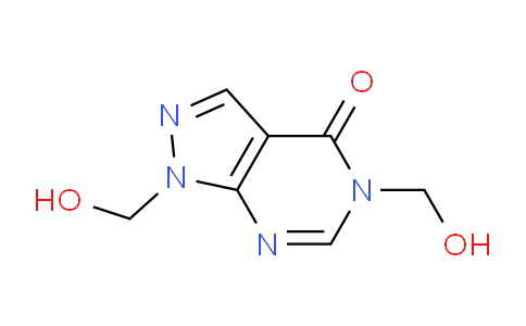 CAS No. 79570-58-4, 1,5-Bis(hydroxymethyl)-1H-pyrazolo[3,4-d]pyrimidin-4(5H)-one
