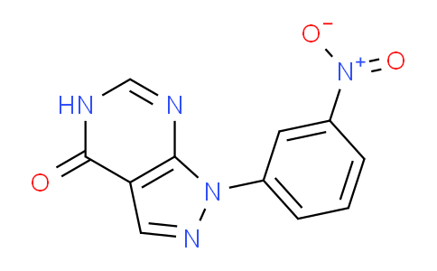 CAS No. 65973-98-0, 1-(3-Nitrophenyl)-1H-pyrazolo[3,4-d]pyrimidin-4(5H)-one
