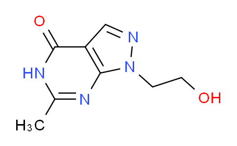 CAS No. 5326-76-1, 1-(2-Hydroxyethyl)-6-methyl-1H-pyrazolo[3,4-d]pyrimidin-4(5H)-one