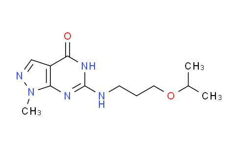 CAS No. 5444-66-6, 6-((3-Isopropoxypropyl)amino)-1-methyl-1H-pyrazolo[3,4-d]pyrimidin-4(5H)-one