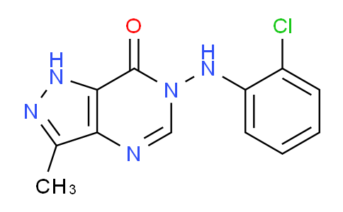 CAS No. 81016-63-9, 6-((2-Chlorophenyl)amino)-3-methyl-1H-pyrazolo[4,3-d]pyrimidin-7(6H)-one