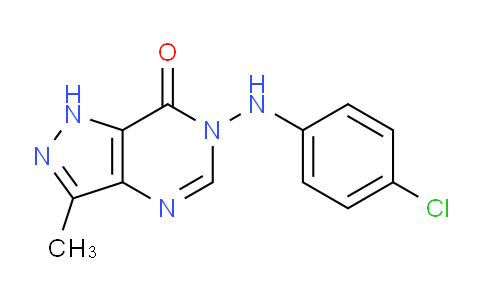 CAS No. 86831-75-6, 6-((4-Chlorophenyl)amino)-3-methyl-1H-pyrazolo[4,3-d]pyrimidin-7(6H)-one
