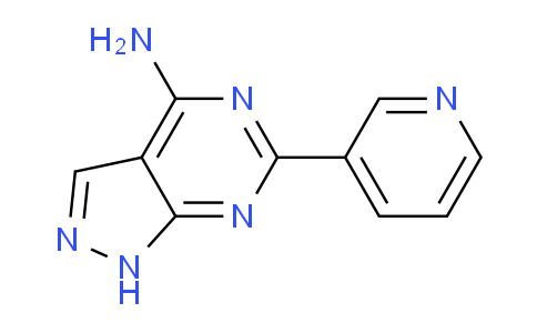 CAS No. 90920-65-3, 6-(Pyridin-3-yl)-1H-pyrazolo[3,4-d]pyrimidin-4-amine