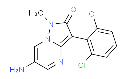 CAS No. 923972-93-4, 6-Amino-3-(2,6-dichlorophenyl)-1-methylpyrazolo[1,5-a]pyrimidin-2(1H)-one