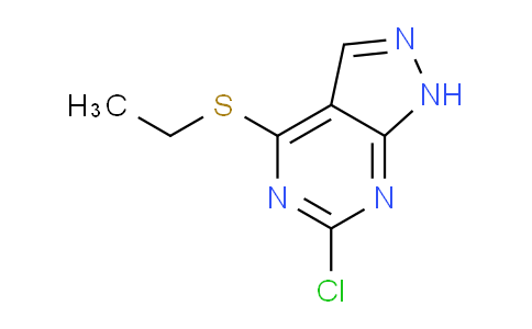 CAS No. 5417-80-1, 6-Chloro-4-(ethylthio)-1H-pyrazolo[3,4-d]pyrimidine