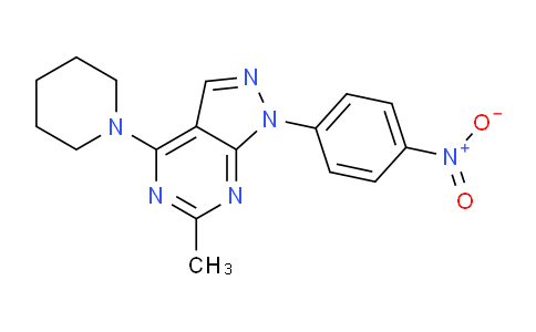 CAS No. 5346-45-2, 6-Methyl-1-(4-nitrophenyl)-4-(piperidin-1-yl)-1H-pyrazolo[3,4-d]pyrimidine