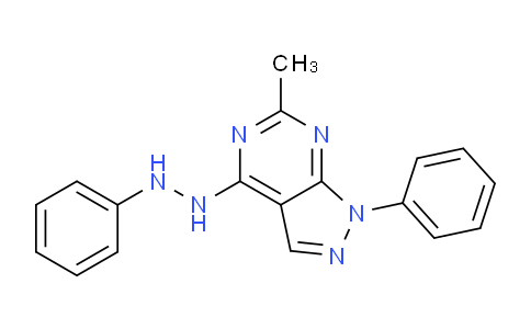 CAS No. 5346-46-3, 6-Methyl-1-phenyl-4-(2-phenylhydrazinyl)-1H-pyrazolo[3,4-d]pyrimidine