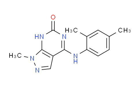CAS No. 6958-88-9, 4-((2,4-Dimethylphenyl)amino)-1-methyl-1H-pyrazolo[3,4-d]pyrimidin-6(7H)-one