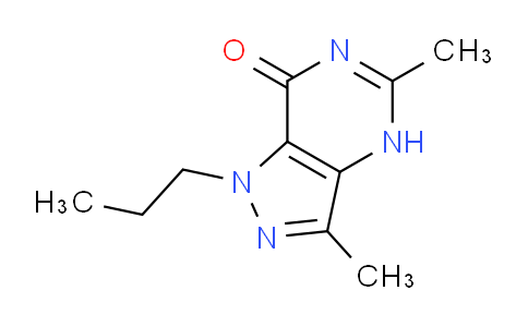 CAS No. 89239-71-4, 3,5-Dimethyl-1-propyl-1H-pyrazolo[4,3-d]pyrimidin-7(4H)-one