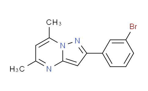 CAS No. 6077-23-2, 2-(3-Bromophenyl)-5,7-dimethylpyrazolo[1,5-a]pyrimidine
