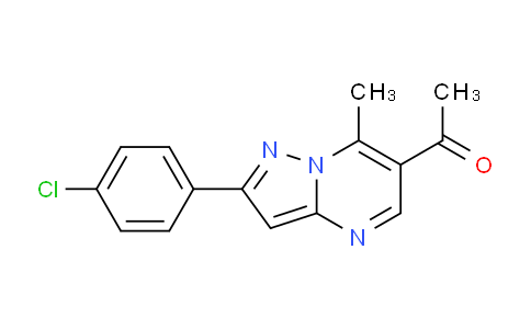CAS No. 175201-63-5, 1-(2-(4-Chlorophenyl)-7-methylpyrazolo[1,5-a]pyrimidin-6-yl)ethanone
