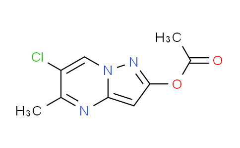 CAS No. 89355-95-3, 6-Chloro-5-methylpyrazolo[1,5-a]pyrimidin-2-yl acetate