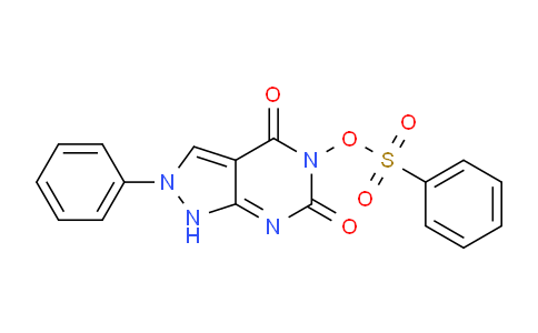 CAS No. 16078-65-2, 4,6-Dioxo-2-phenyl-1H-pyrazolo[3,4-d]pyrimidin-5(2H,4H,6H)-yl benzenesulfonate