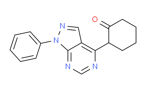 CAS No. 62141-20-2, 2-(1-Phenyl-1H-pyrazolo[3,4-d]pyrimidin-4-yl)cyclohexanone