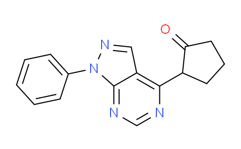 CAS No. 62141-19-9, 2-(1-Phenyl-1H-pyrazolo[3,4-d]pyrimidin-4-yl)cyclopentanone