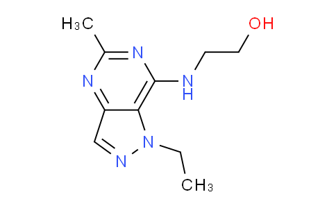 CAS No. 89239-64-5, 2-((1-Ethyl-5-methyl-1H-pyrazolo[4,3-d]pyrimidin-7-yl)amino)ethanol
