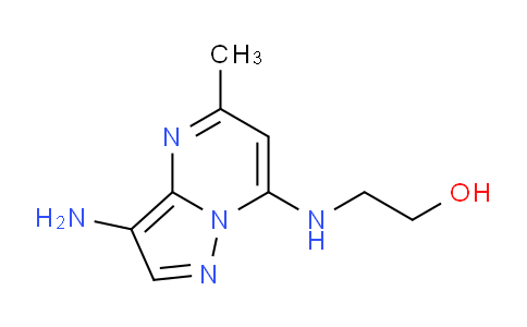 CAS No. 201599-22-6, 2-((3-Amino-5-methylpyrazolo[1,5-a]pyrimidin-7-yl)amino)ethanol