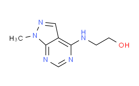 CAS No. 5334-71-4, 2-((1-Methyl-1H-pyrazolo[3,4-d]pyrimidin-4-yl)amino)ethanol