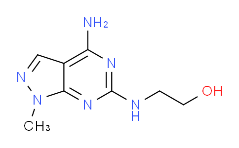 CAS No. 5444-33-7, 2-((4-Amino-1-methyl-1H-pyrazolo[3,4-d]pyrimidin-6-yl)amino)ethanol