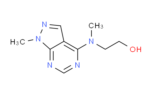 CAS No. 6266-71-3, 2-(Methyl(1-methyl-1H-pyrazolo[3,4-d]pyrimidin-4-yl)amino)ethanol