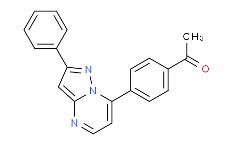 CAS No. 825633-29-2, 1-(4-(2-Phenylpyrazolo[1,5-a]pyrimidin-7-yl)phenyl)ethanone
