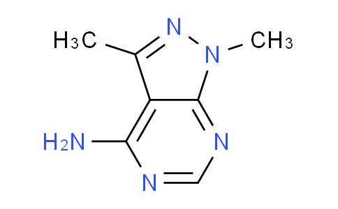 CAS No. 5346-58-7, 1,3-Dimethyl-1H-pyrazolo[3,4-d]pyrimidin-4-amine