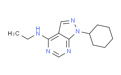 CAS No. 21254-05-7, 1-Cyclohexyl-N-ethyl-1H-pyrazolo[3,4-d]pyrimidin-4-amine