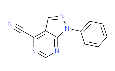 CAS No. 65143-08-0, 1-Phenyl-1H-pyrazolo[3,4-d]pyrimidine-4-carbonitrile
