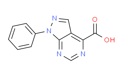 CAS No. 68380-49-4, 1-Phenyl-1H-pyrazolo[3,4-d]pyrimidine-4-carboxylic acid