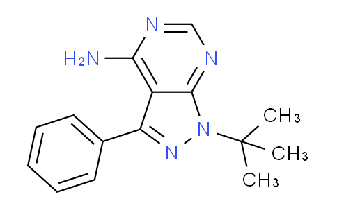 CAS No. 180903-16-6, 1-(tert-Butyl)-3-phenyl-1H-pyrazolo[3,4-d]pyrimidin-4-amine
