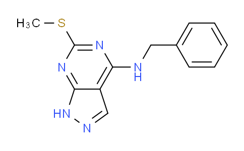 CAS No. 594865-02-8, N-Benzyl-6-(methylthio)-1H-pyrazolo[3,4-d]pyrimidin-4-amine