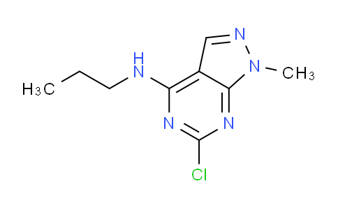 CAS No. 5444-34-8, 6-Chloro-1-methyl-N-propyl-1H-pyrazolo[3,4-d]pyrimidin-4-amine