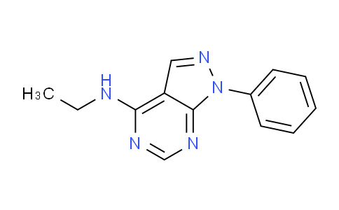 CAS No. 5334-51-0, N-Ethyl-1-phenyl-1H-pyrazolo[3,4-d]pyrimidin-4-amine