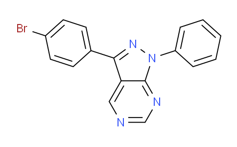 CAS No. 917593-89-6, 3-(4-Bromophenyl)-1-phenyl-1H-pyrazolo[3,4-d]pyrimidine