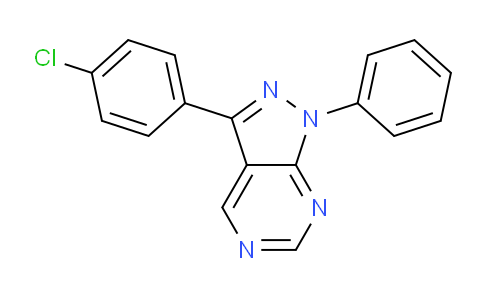 CAS No. 667909-99-1, 3-(4-Chlorophenyl)-1-phenyl-1H-pyrazolo[3,4-d]pyrimidine