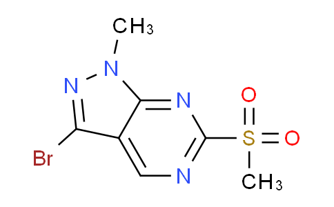 CAS No. 508220-98-2, 3-Bromo-1-methyl-6-(methylsulfonyl)-1H-pyrazolo[3,4-d]pyrimidine