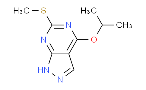 CAS No. 917482-88-3, 4-Isopropoxy-6-(methylthio)-1H-pyrazolo[3,4-d]pyrimidine