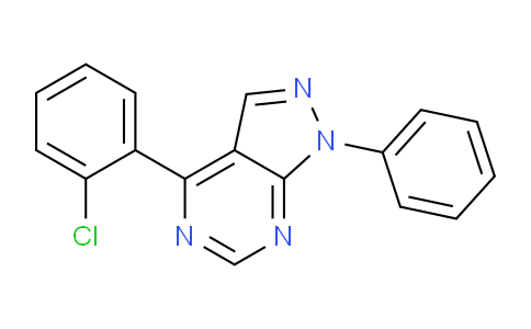 CAS No. 87412-78-0, 4-(2-Chlorophenyl)-1-phenyl-1H-pyrazolo[3,4-d]pyrimidine