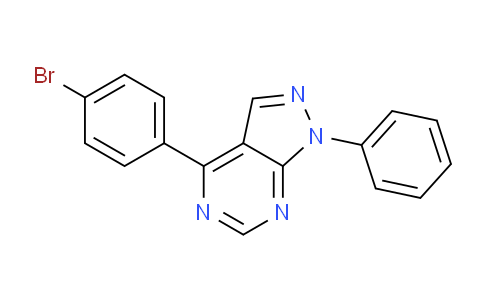 CAS No. 89549-65-5, 4-(4-Bromophenyl)-1-phenyl-1H-pyrazolo[3,4-d]pyrimidine