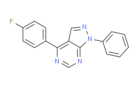 CAS No. 89549-66-6, 4-(4-Fluorophenyl)-1-phenyl-1H-pyrazolo[3,4-d]pyrimidine
