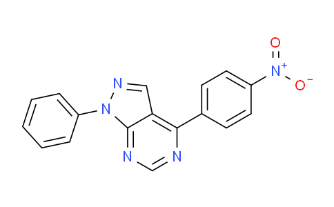 CAS No. 89549-86-0, 4-(4-Nitrophenyl)-1-phenyl-1H-pyrazolo[3,4-d]pyrimidine
