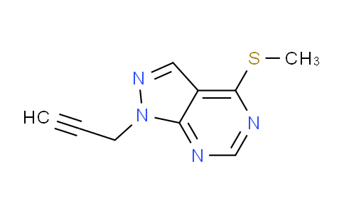 CAS No. 328390-10-9, 4-(Methylthio)-1-(prop-2-yn-1-yl)-1H-pyrazolo[3,4-d]pyrimidine