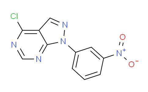 CAS No. 65974-01-8, 4-Chloro-1-(3-nitrophenyl)-1H-pyrazolo[3,4-d]pyrimidine
