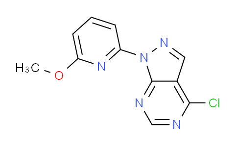 CAS No. 650637-96-0, 4-Chloro-1-(6-methoxypyridin-2-yl)-1H-pyrazolo[3,4-d]pyrimidine