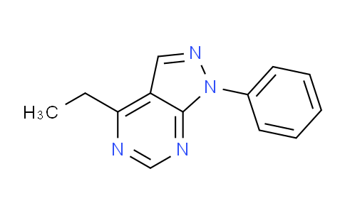 CAS No. 53645-74-2, 4-Ethyl-1-phenyl-1H-pyrazolo[3,4-d]pyrimidine