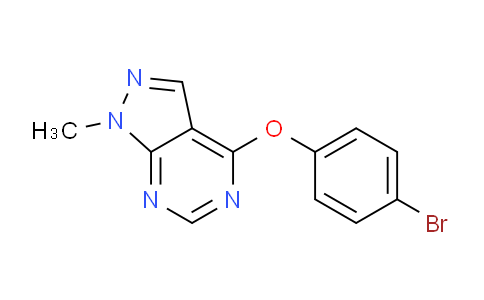 CAS No. 5417-91-4, 4-(4-Bromophenoxy)-1-methyl-1H-pyrazolo[3,4-d]pyrimidine