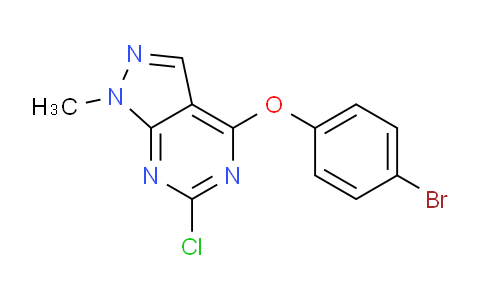 CAS No. 5413-98-9, 4-(4-Bromophenoxy)-6-chloro-1-methyl-1H-pyrazolo[3,4-d]pyrimidine