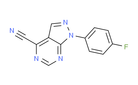 CAS No. 89454-06-8, 1-(4-Fluorophenyl)-1H-pyrazolo[3,4-d]pyrimidine-4-carbonitrile