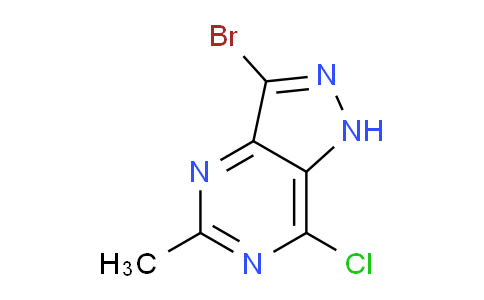 CAS No. 448964-60-1, 3-Bromo-7-chloro-5-methyl-1H-pyrazolo[4,3-d]pyrimidine